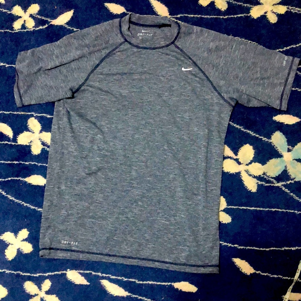 Nike Dri-fit blue heather athletic T-shirt